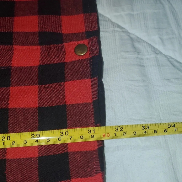 Sunshine & Rodeos Red & Black Buffalo Plaid Quilted Snap Vest, Size 2xl - Picture 7 of 7